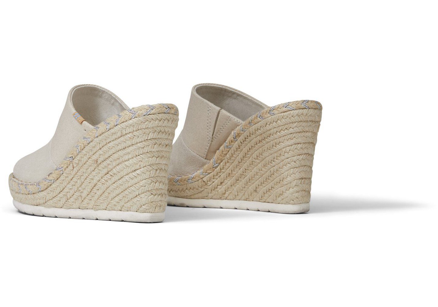 Toms Wedge Damskie Białe - Monica Mule Heel - 24ALROCQI